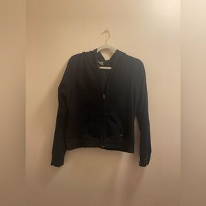American Eagle Black Fleece Jacket Size L